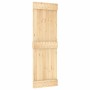 Puerta corredera con herrajes madera maciza de pino 70x210 cm de , Puertas - Ref: Foro24-3202986, Precio: 158,41 €, Descuento: %