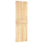Puerta corredera con herrajes madera maciza de pino 70x210 cm de , Puertas - Ref: Foro24-3202986, Precio: 158,41 €, Descuento: %