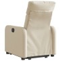 Sillón eléctrico reclinable elevable de tela color crema en Sillones | Comprar online en Foru.es