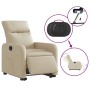 Sillón eléctrico reclinable elevable de tela color crema en Sillones | Comprar online en Foru.es