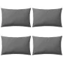 Cojines para exteriores 60x40 cm gris 4 unidades de , Cojines - Ref: Foro24-132305, Precio: 57,41 €, Descuento: %