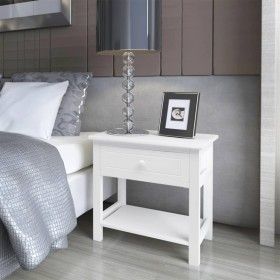 Mesitas de noche 2 unidades madera blanca de vidaXL, Mesitas de noche - Ref: Foro24-242871, Precio: 96,26 €, Descuento: %