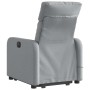 Sillón de masaje eléctrico reclinable elevable tela gris claro en Sillones | Comprar online en Foru.es