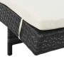 Tumbonas con ruedas y cojines 2 unidades ratán sintético negro de , Tumbonas - Ref: Foro24-3078465, Precio: 335,59 €, Descuen...