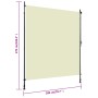 Estor enrollable de exterior color crema 200x270 cm de , Persianas y estores - Ref: Foro24-145942, Precio: 83,19 €, Descuento: %