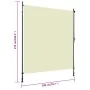Estor enrollable de exterior color crema 200x270 cm de , Persianas y estores - Ref: Foro24-145942, Precio: 82,28 €, Descuento: %