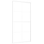 Puerta corredera ESG vidrio y aluminio blanca 102,5x205 cm de , Puertas para el hogar - Ref: Foro24-151676, Precio: 176,13 €,...