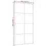 ESG glass and white aluminum sliding door 102.5x205 cm by , Doors for the home - Ref: Foro24-151676, Price: 178,56 €, Discoun...