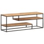 Mueble para TV de madera maciza de acacia 130x30x45 cm de , Muebles TV - Ref: Foro24-321625, Precio: 171,80 €, Descuento: %