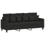 Juego de sofás con cojines 3 piezas tela negro de , Sofás - Ref: Foro24-3201676, Precio: 531,50 €, Descuento: %