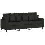 Juego de sofás con cojines 3 piezas tela negro de , Sofás - Ref: Foro24-3201676, Precio: 540,93 €, Descuento: %