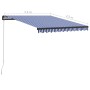 Toldo manual retráctil azul y blanco 350x250 cm de vidaXL, Toldos - Ref: Foro24-3055188, Precio: 233,88 €, Descuento: %