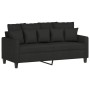 Juego de sofás con cojines 3 piezas tela negro de , Sofás - Ref: Foro24-3201660, Precio: 438,81 €, Descuento: %