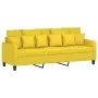 Juego de sofás con cojines 2 piezas tela amarillo claro de , Sofás - Ref: Foro24-3201669, Precio: 457,34 €, Descuento: %