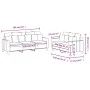 Sofagarnitur mit Kissen 2-teilig aus hellgelbem Stoff von , Sofas - Ref: Foro24-3201669, Preis: 457,34 €, Rabatt: %