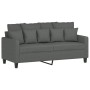 Juego de sofás con cojines 3 piezas tela gris oscuro de , Sofás - Ref: Foro24-3201657, Precio: 493,20 €, Descuento: %