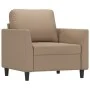 3-teilige Sofagarnitur aus Cappuccino-Kunstleder mit Kissen von , Sofas - Ref: Foro24-3201744, Preis: 576,04 €, Rabatt: %