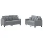 Juego de sofás con cojines 2 piezas tela gris claro de , Sofás - Ref: Foro24-3201648, Precio: 422,48 €, Descuento: %