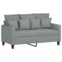 Juego de sofás con cojines 2 piezas tela gris claro de , Sofás - Ref: Foro24-3201648, Precio: 422,48 €, Descuento: %
