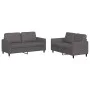Juego de sofás con cojines 2 piezas cuero sintético gris de , Sofás - Ref: Foro24-3201752, Precio: 363,68 €, Descuento: %