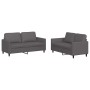 Juego de sofás con cojines 2 piezas cuero sintético gris de , Sofás - Ref: Foro24-3201752, Precio: 385,76 €, Descuento: %