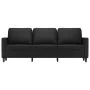 Sofá de 3 plazas de cuero sintético negro 180 cm de , Sofás - Ref: Foro24-359338, Precio: 277,07 €, Descuento: %