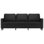 Sofá de 3 plazas de cuero sintético negro 180 cm de , Sofás - Ref: Foro24-359338, Precio: 278,65 €, Descuento: %