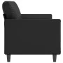 Sofá de 3 plazas de cuero sintético negro 180 cm de , Sofás - Ref: Foro24-359338, Precio: 277,07 €, Descuento: %