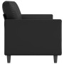 Sofá de 3 plazas de cuero sintético negro 180 cm de , Sofás - Ref: Foro24-359338, Precio: 278,65 €, Descuento: %