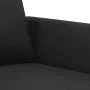Sofá de 3 plazas de cuero sintético negro 180 cm de , Sofás - Ref: Foro24-359338, Precio: 277,07 €, Descuento: %