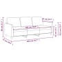 Sofá de 3 plazas de cuero sintético negro 180 cm de , Sofás - Ref: Foro24-359338, Precio: 278,65 €, Descuento: %