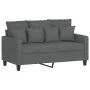 2-seater sofa in dark gray fabric 120 cm by , Sofas - Ref: Foro24-359260, Price: 230,52 €, Discount: %