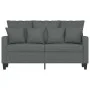 2-seater sofa in dark gray fabric 120 cm by , Sofas - Ref: Foro24-359260, Price: 230,52 €, Discount: %