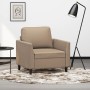 Sillón cuero sintético color capuchino 60 cm de , Sofás - Ref: Foro24-359327, Precio: 143,76 €, Descuento: %