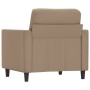 Sillón cuero sintético color capuchino 60 cm de , Sofás - Ref: Foro24-359327, Precio: 143,76 €, Descuento: %