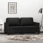 Sofá de 2 plazas de cuero sintético negro 140 cm de , Sofás - Ref: Foro24-359333, Precio: 219,25 €, Descuento: %