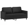 Sofá de 2 plazas de cuero sintético negro 140 cm de , Sofás - Ref: Foro24-359333, Precio: 219,25 €, Descuento: %