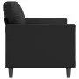 Sofá de 2 plazas de cuero sintético negro 140 cm de , Sofás - Ref: Foro24-359333, Precio: 219,25 €, Descuento: %