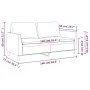 Sofá de 2 plazas de cuero sintético negro 140 cm de , Sofás - Ref: Foro24-359333, Precio: 219,25 €, Descuento: %