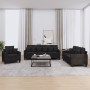 Juego de sofás con cojines 3 piezas tela negro de , Sofás - Ref: Foro24-3201636, Precio: 623,36 €, Descuento: %
