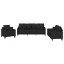 Juego de sofás con cojines 3 piezas tela negro de , Sofás - Ref: Foro24-3201636, Precio: 613,20 €, Descuento: %