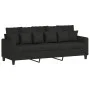 Juego de sofás con cojines 3 piezas tela negro de , Sofás - Ref: Foro24-3201636, Precio: 613,20 €, Descuento: %