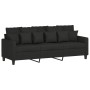 Juego de sofás con cojines 3 piezas tela negro de , Sofás - Ref: Foro24-3201636, Precio: 623,36 €, Descuento: %