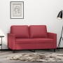 Sofá de 2 plazas de cuero sintético rojo vino 120 cm de , Sofás - Ref: Foro24-359331, Precio: 215,54 €, Descuento: %
