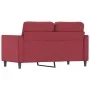 2 seater sofa in wine red synthetic leather 120 cm by , Sofas - Ref: Foro24-359331, Price: 201,02 €, Discount: %