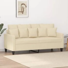 Sofá de 2 plazas de tela color crema 140 cm de , Sofás - Ref: Foro24-359269, Precio: 241,29 €, Descuento: %