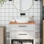 Badezimmerarbeitsplatte aus massivem Buchenholz, 80 x 40 x 2,5 cm von , Arbeitsplatten - Ref: Foro24-356001, Preis: 52,33 €, ...