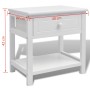 Mesitas de noche 2 unidades madera blanca de vidaXL, Mesitas de noche - Ref: Foro24-242871, Precio: 96,26 €, Descuento: %
