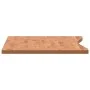 Schreibtischplatte aus massivem Buchenholz, 110 x (55–60) x 2,5 cm von , Schreibtischzubehör und Produkte - Ref: Foro24-35605...