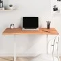 Solid beech wood desk board 110x(50-55)x2.5 cm by , Desk accessories and products - Ref: Foro24-356055, Price: 56,68 €, Disco...